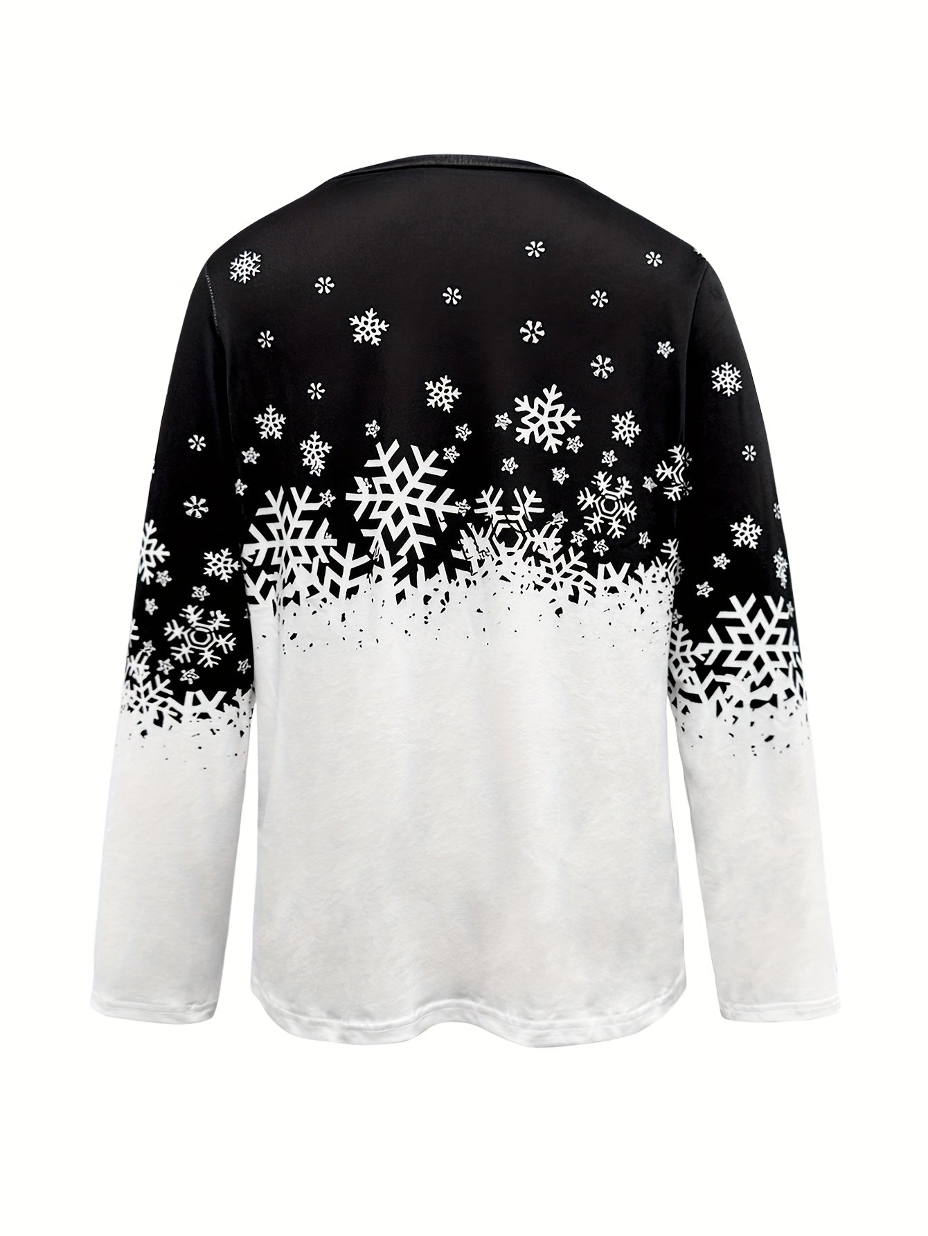 Harper | Winter Print Long-Sleeve Top