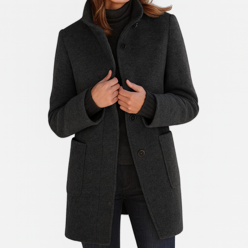 Harper | Ladies Coat with High Collar