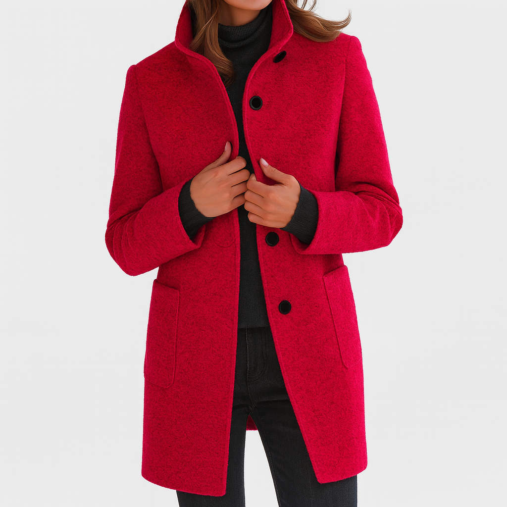 Harper | Ladies Coat with High Collar