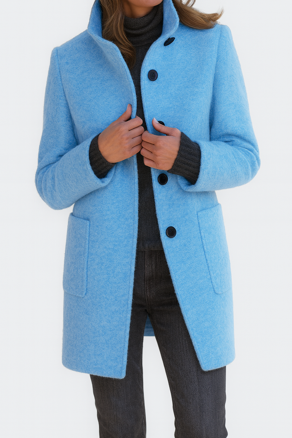 Harper | Ladies Coat with High Collar
