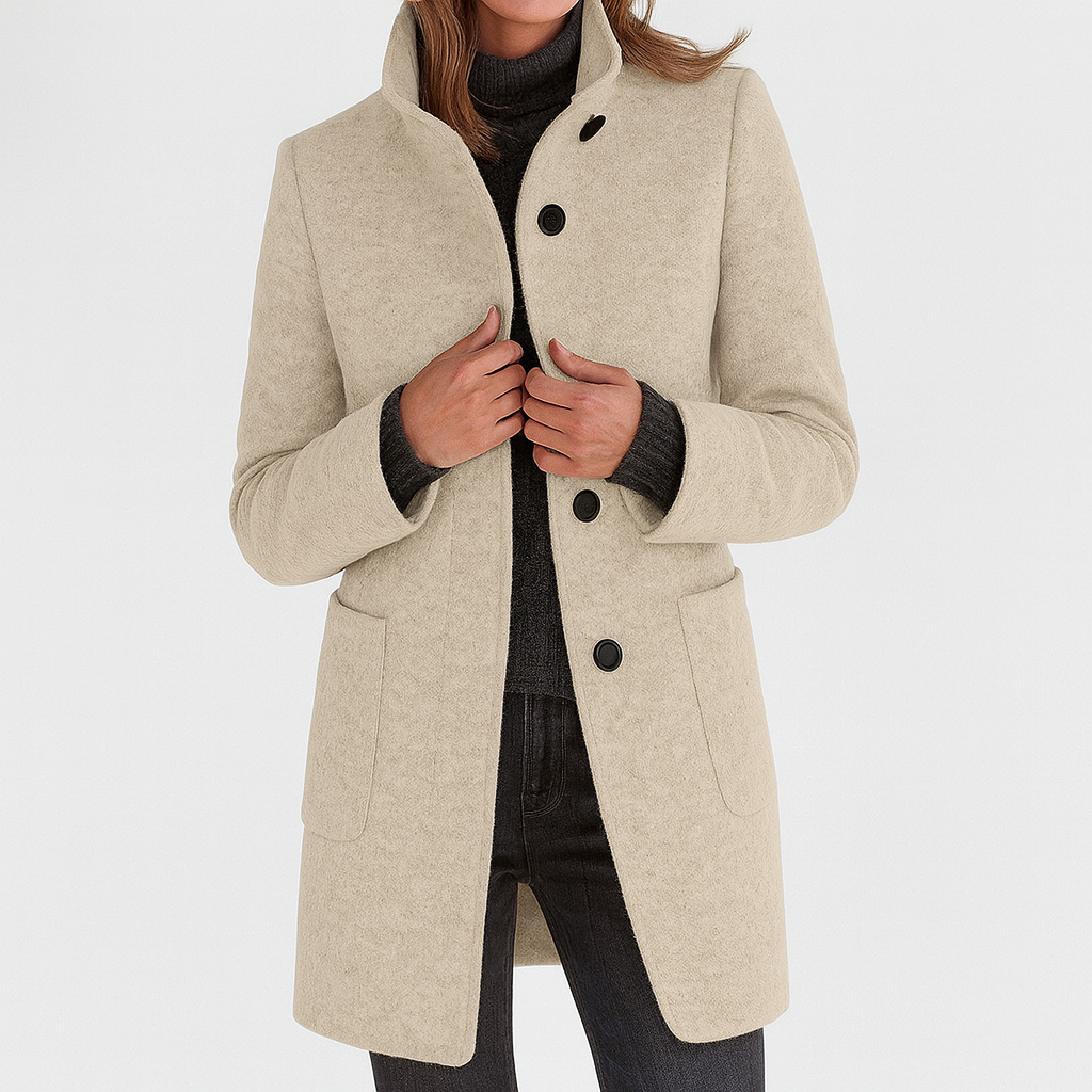 Harper | Ladies Coat with High Collar