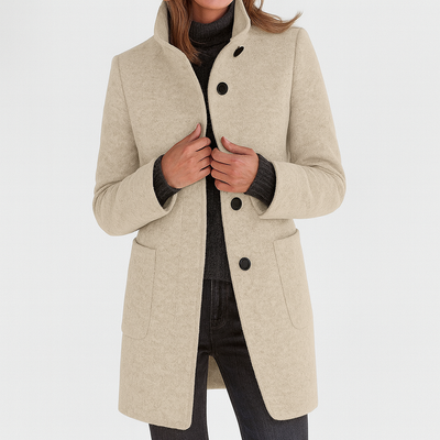 Harper | Ladies Coat with High Collar