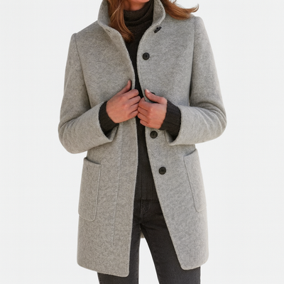 Harper | Ladies Coat with High Collar