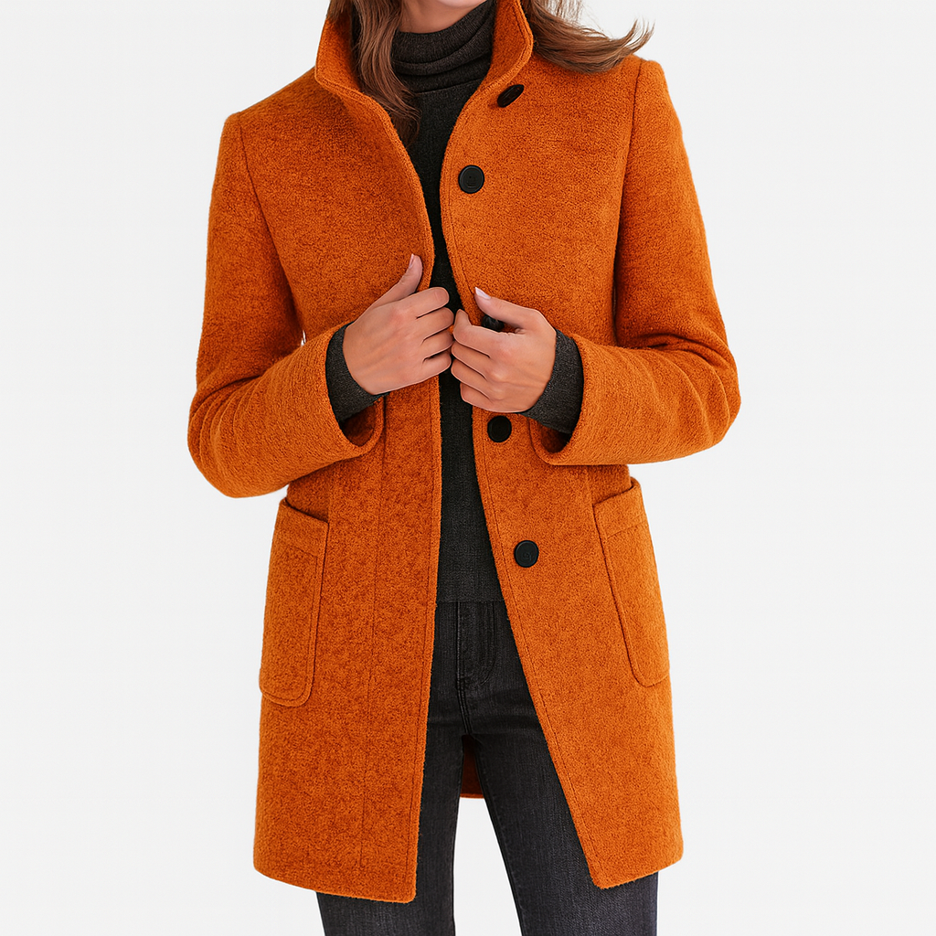 Harper | Ladies Coat with High Collar