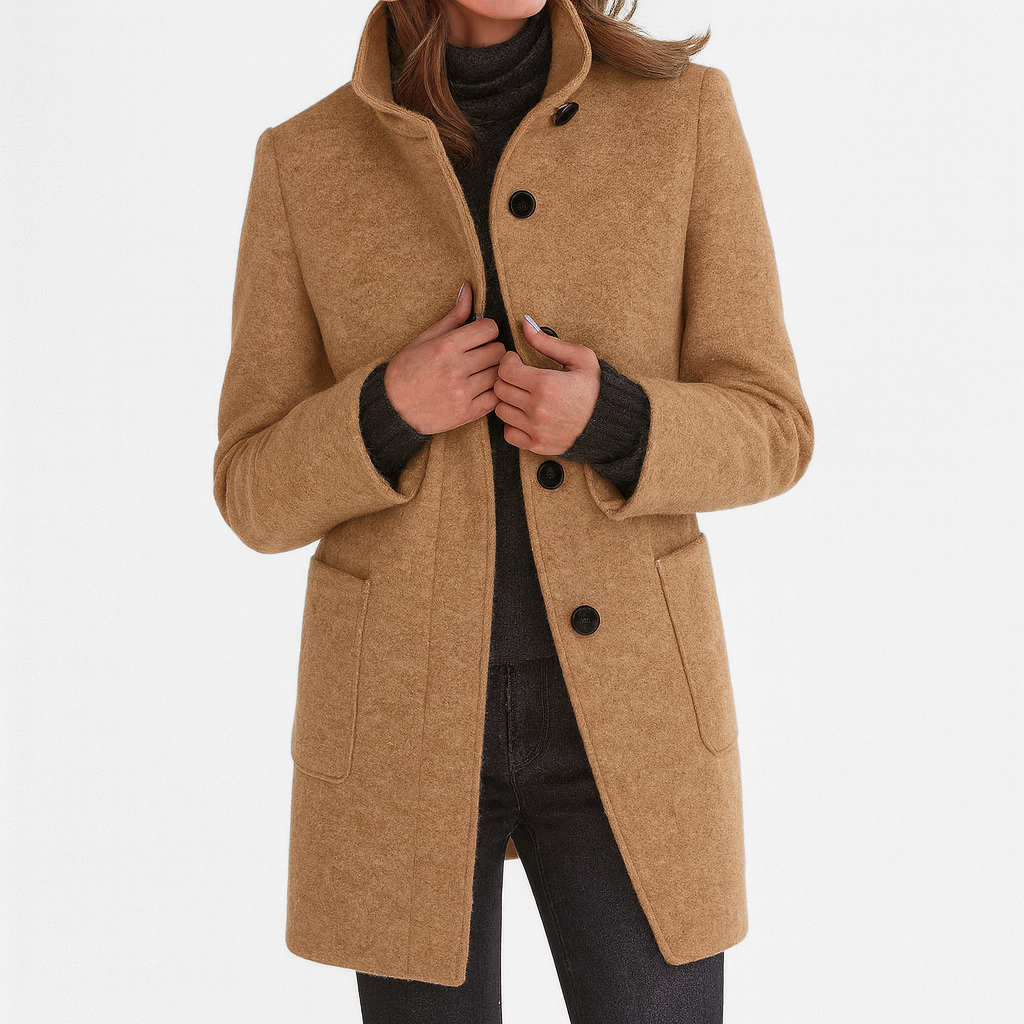 Harper | Ladies Coat with High Collar