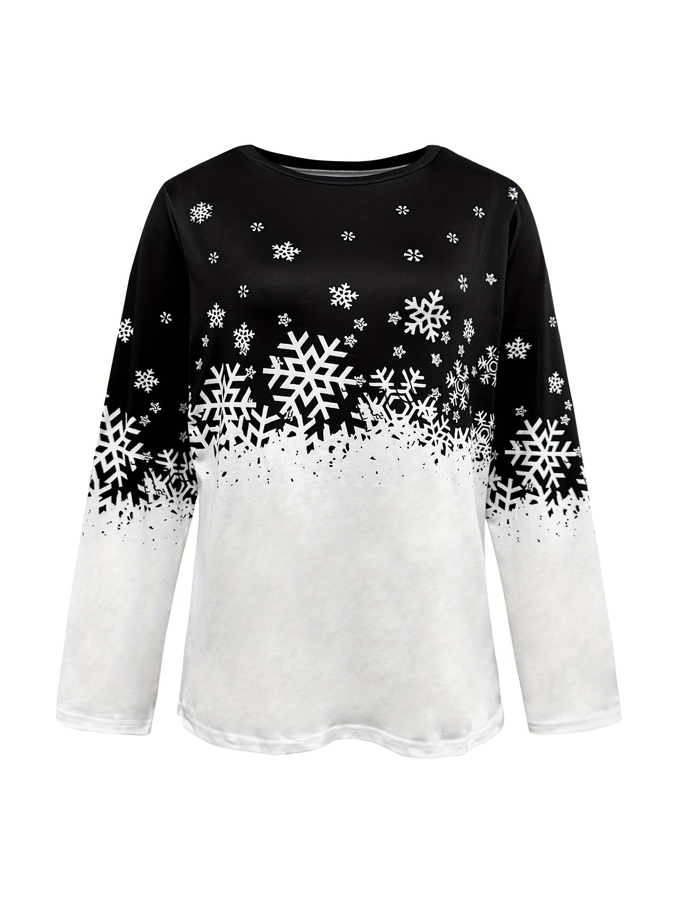 Harper | Winter Print Long-Sleeve Top